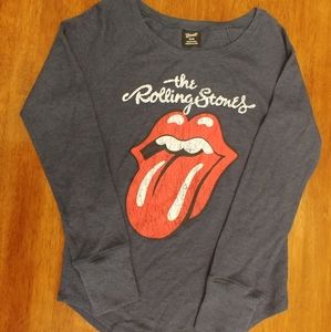 Bravado Women's Thermal Rolling Stones Crewneck
